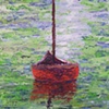 red sail boat