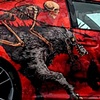 exposition signature artist car for Toyota Scion. The Farron Loathing car is driven to promotional spots for Scion, metal shows, dub step parties and other scion events.
