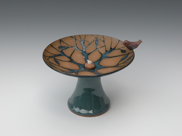 Blue-green Bird Chalice