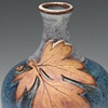 Narrow Neck Leaf Vase