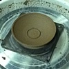Marking the hole for the lid.