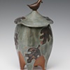 Bird-Topped Footed Vessel