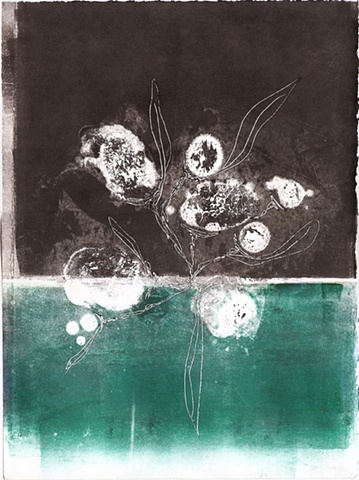 Flowers on Green
