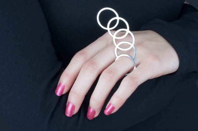 body in motion, body in motion: tracers, ring, sterling silver jewelry