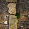 Stones from Montauk mixed with cut stone, set in #10 gravel dust.
