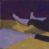 Composition in yellow and purple