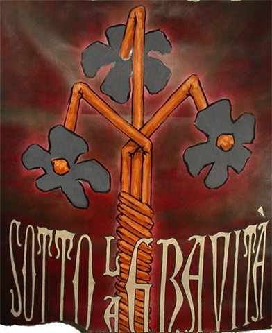 sotto la gravita oil on paper by michael paulus