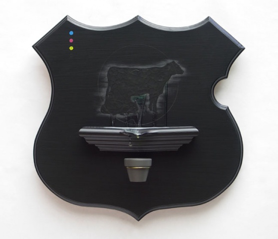 cow with distended utters by michael paulus