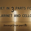 "Duet in 3 parts for Clarinet & Cello"            (excerpt from Part B)                                                                                                  