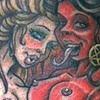 devil and angel makeout session