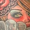 skull fan girl 