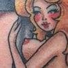 mermaid pinup with anchor
