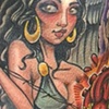 angel with barbwire lassoed heart