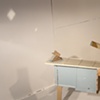 Studio Shot, sculpture on trapezoidal pedestal (detail)