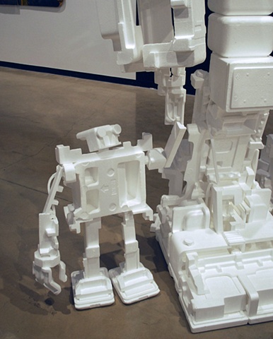 Ulrich Museum of Art
Big Styrobot and little buddy installation