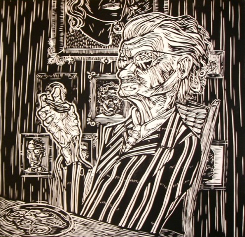 Woman eating Oysters