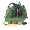 Cars Parked by the Void into the Forest