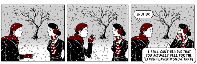 nothing happened today, comic, webcomic, lemon flavored snow