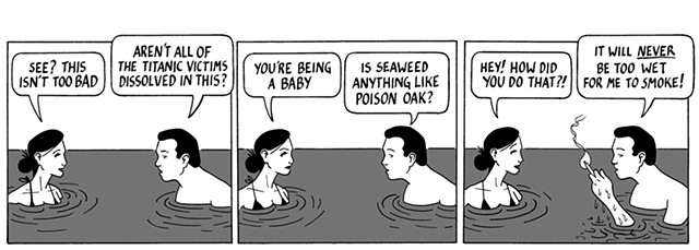 nothing happened today, comic, webcomic, ocean, titanic, seaweed, water