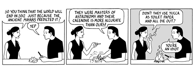 nothing happened today, comic, webcomic, 2012, drinking urine, survival kit, mayan calendar