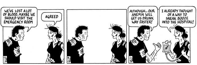 nothing happened today, comic, webcomic, blood, anemia, alcohol