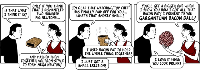 bacon ball, fig newton, voltron