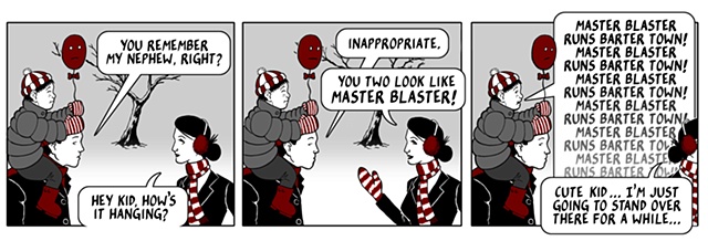 nothing happened today, comic, webcomic, master blaster, hank, milo the cloud, 