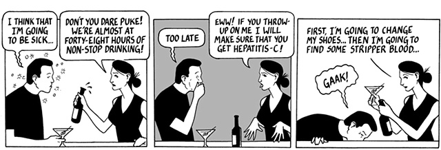 nothing happened today, comic, webcomic, alcoholism, hepatitis c, stripper blood