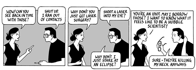 nothing happened today, comic, webcomic, glasses, contacts, hubble
