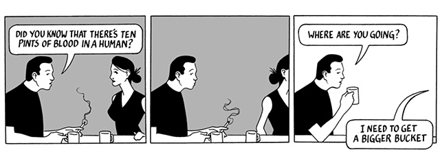 nothing happened today, comic, webcomic, blood, ten pints, average human