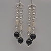 Sailor Chain Earrings with Onyx