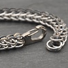 Sterling And Titanium Full Persian Chainmail Bracelet