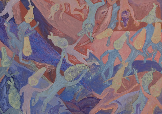 Oil, paper, drawing, painting, schutzenhofer, art