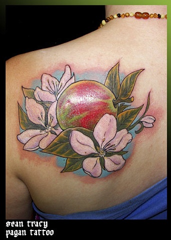 apple blossoms tattoo