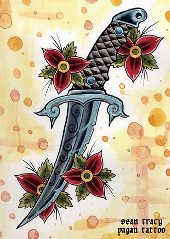 dagger & red trilliums