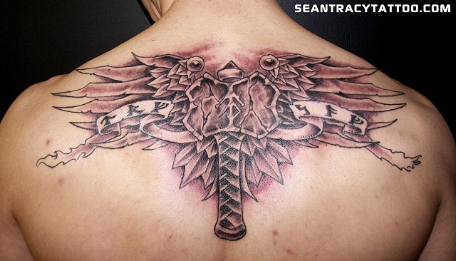 thor's hammer tattoo