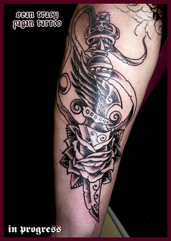 dagger tattoo