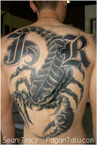 Scorpion Backpiece tattoo