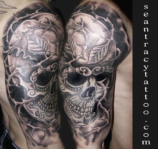 tibetan skull tattoo