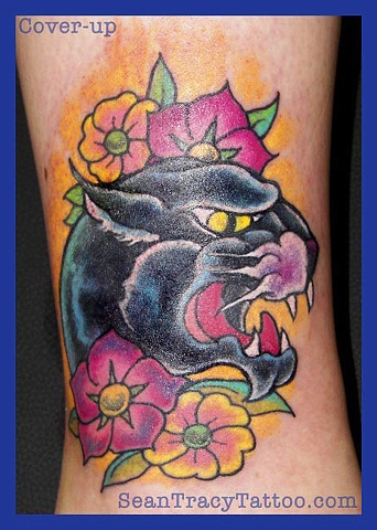 panther head tattoo