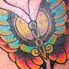 traditional style butterfly tattoo