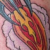 rocket ship tattoo