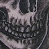 Masonic skull tattoo with symbols 
