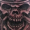 winged skull tattoo