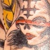 ghost nun with dagger tattoo