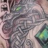 celtic dragon Irish memorial tattoo