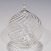 Twisted Optical Clear Glass Ornaments