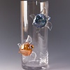 Small Cylindrical Vases w/ Aquatic Theme