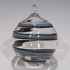 Blue Luster Spiral Ornaments