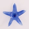 Cobalt Blue Optical Glass Star Fish